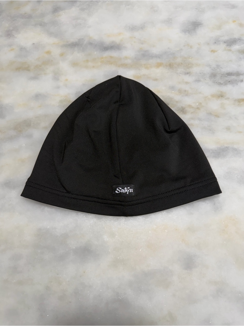 Satyn Satin-lined Light Skull Cap Black